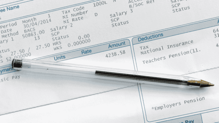 a payslip
