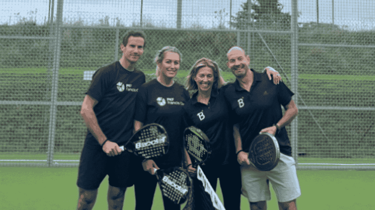 Torquay colleagues at padel tournament
